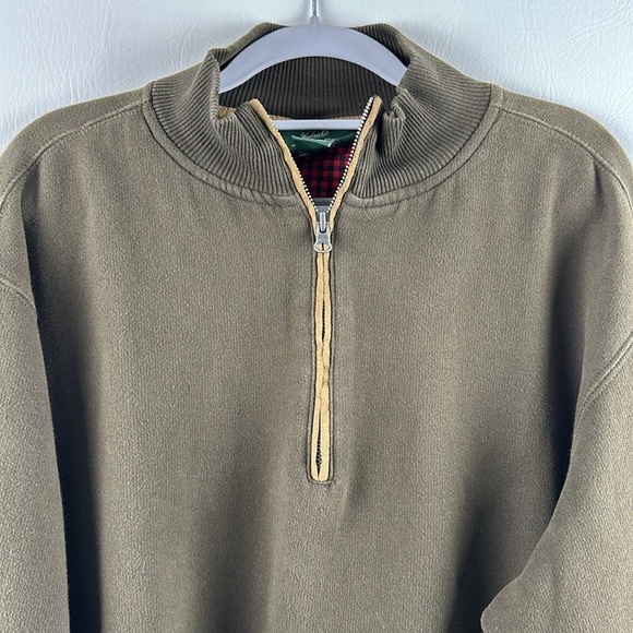 Woolrich Half Zip Elbow Patch Sweatshirt - Picture 2 of 10